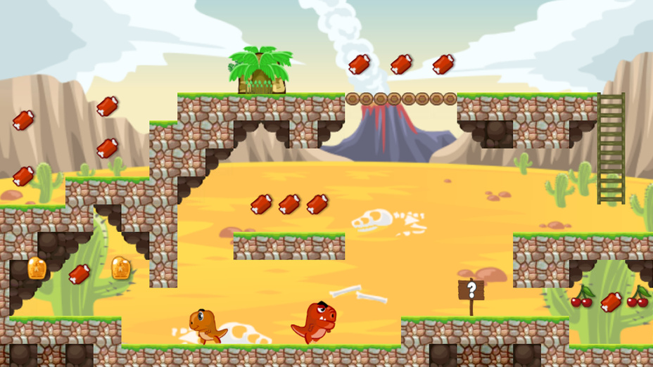 Игра Dino Meat Hunt Dry Land играть онлайн в браузере