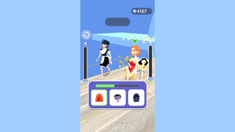 Игра Fitness and Dressing Race играть онлайн в браузере