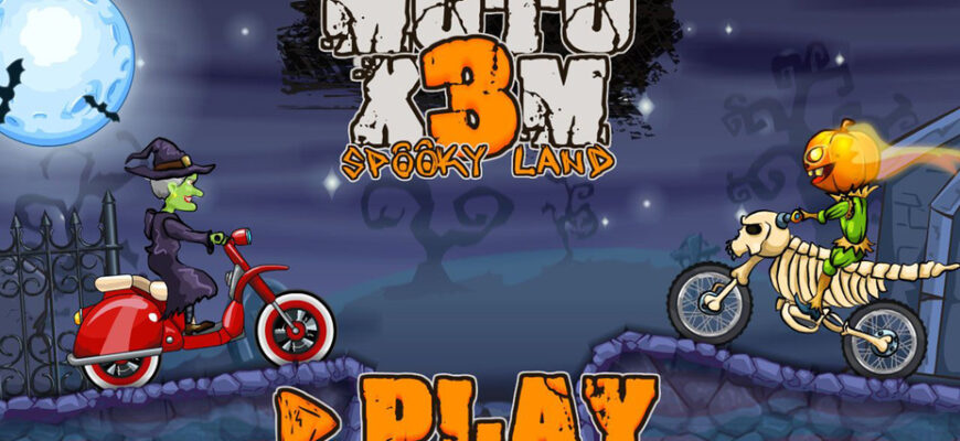 Moto x3m Spooky Land