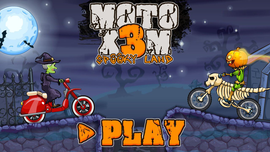 Игра Moto x3m Spooky Land играть онлайн в браузере