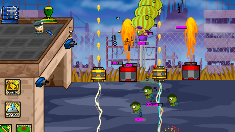 Игра Zombie Parade Defense 2 играть онлайн в браузере