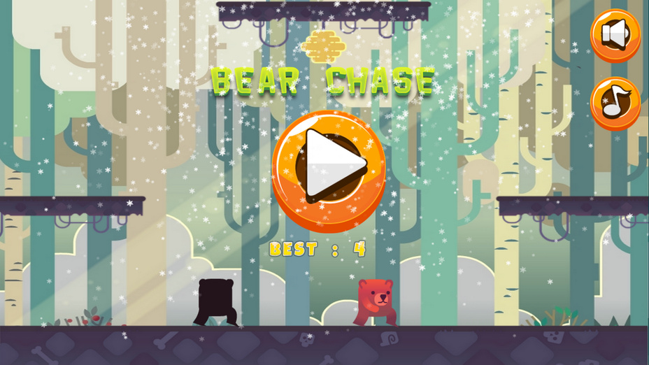 Игра Bear Chase играть онлайн в браузере