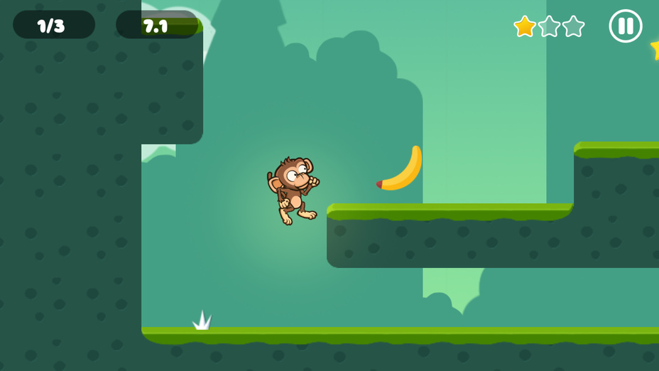 Игра Banana Kong Adventure играть онлайн в браузере