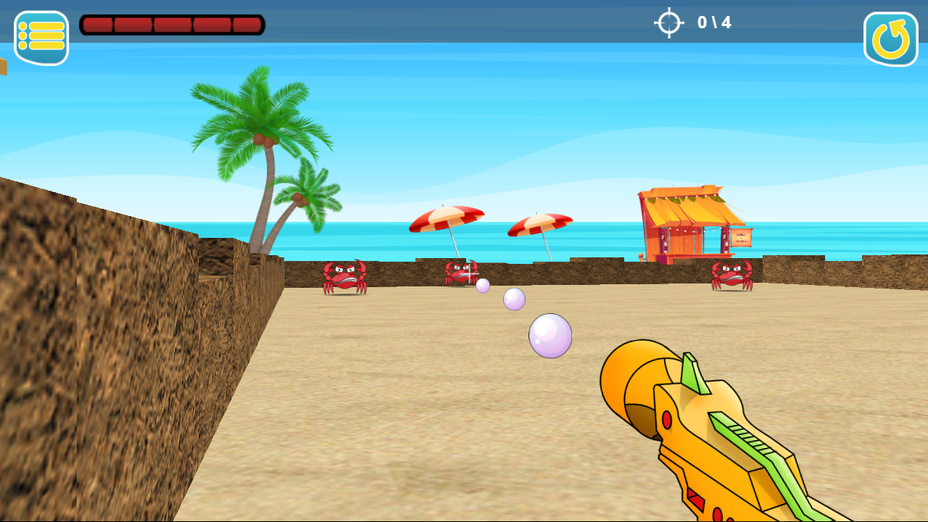 Игра Bubble Gun Beach играть онлайн в браузере