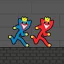 Играть в Red and Blue Stickman Huggy 2 онлайн без регистрации