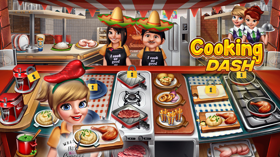 Игра Cooking Dash играть онлайн в браузере