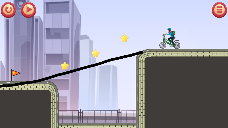 Игра Draw The Bike Bridge играть онлайн в браузере