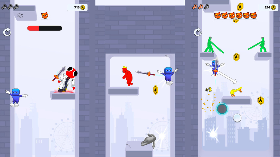 Игра Радужные друзья, но синий стал красным играть онлайн в браузере