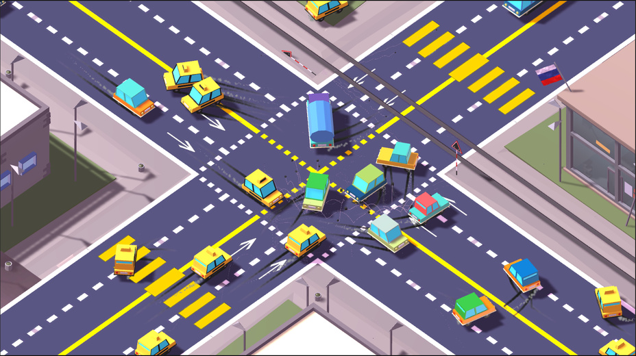 Игра Traffic City играть онлайн в браузере