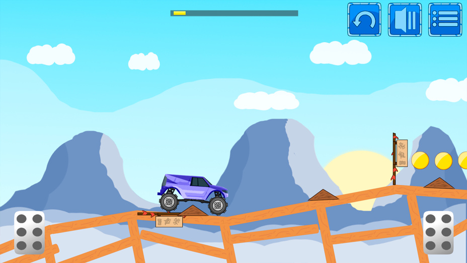 Игра Big Wheels Monster Truck играть онлайн в браузере