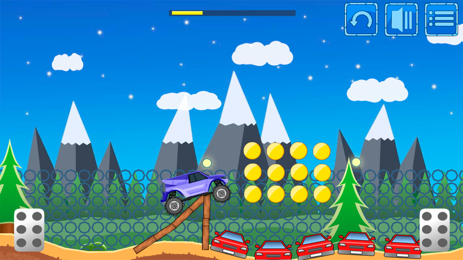 Игра Big Wheels Monster Truck играть онлайн в браузере