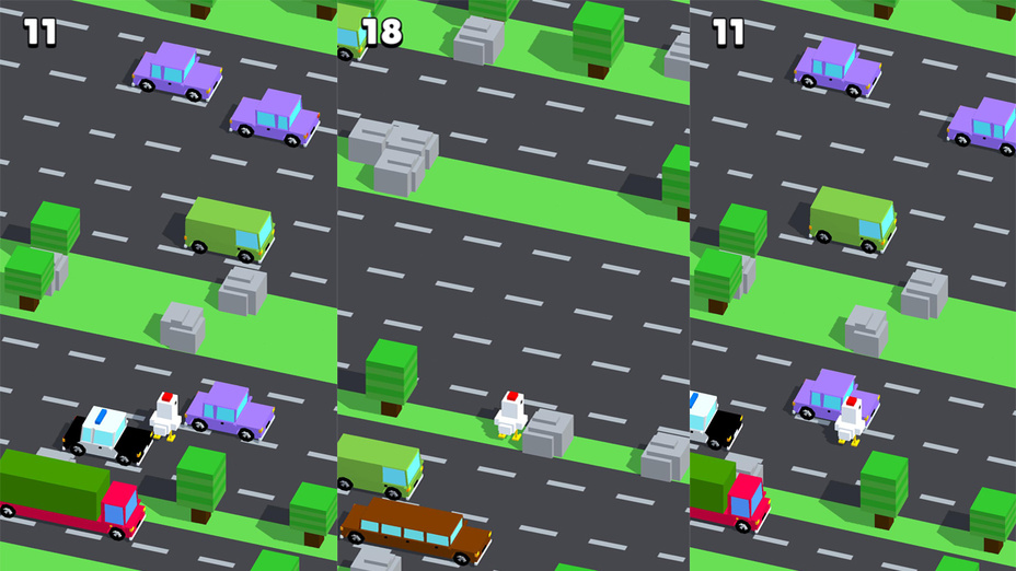 Игра Hopping Chicken играть онлайн в браузере