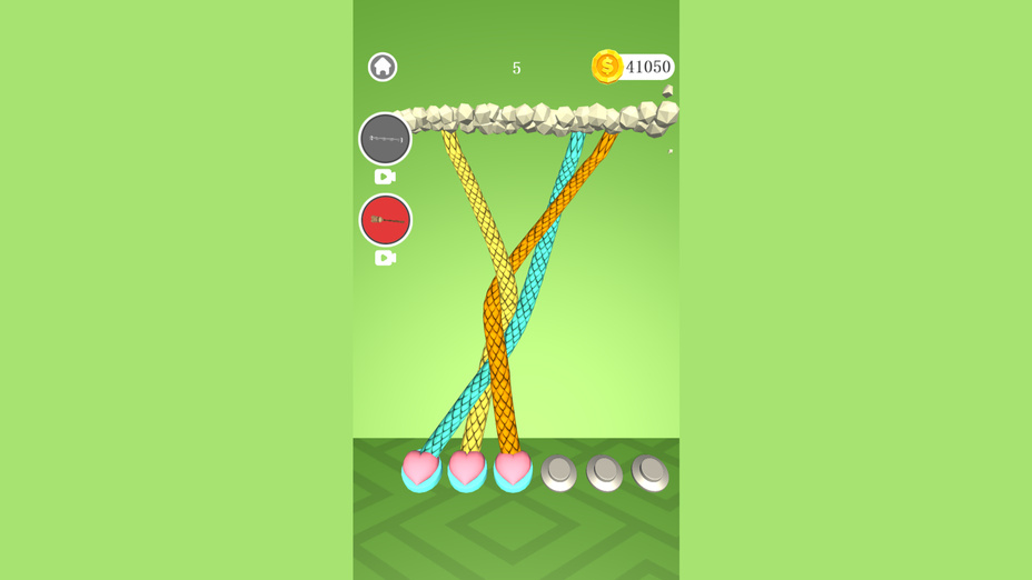 Игра Ropes Tangle играть онлайн в браузере