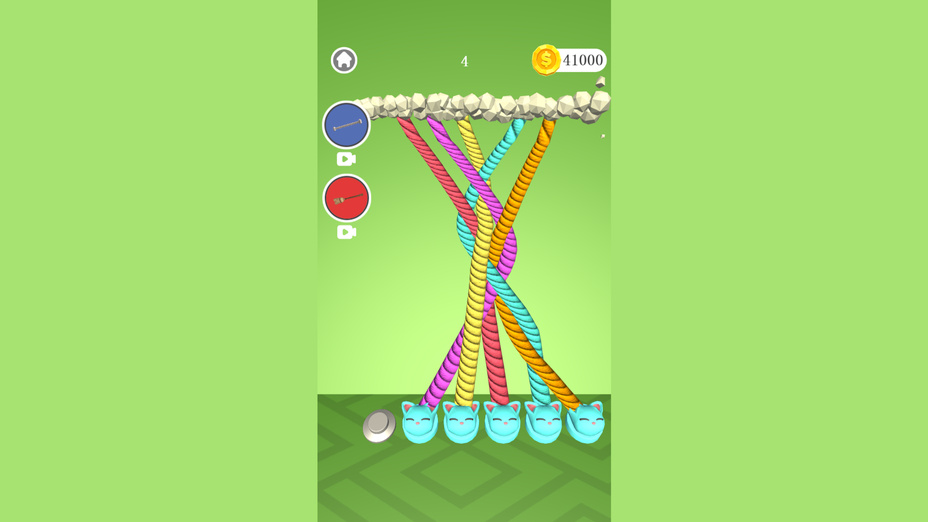 Игра Ropes Tangle играть онлайн в браузере