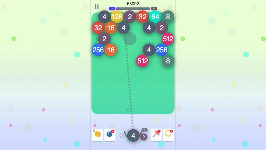 Игра Bubble 2048 играть онлайн в браузере