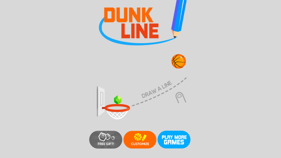 Игра Dunk Line играть онлайн в браузере