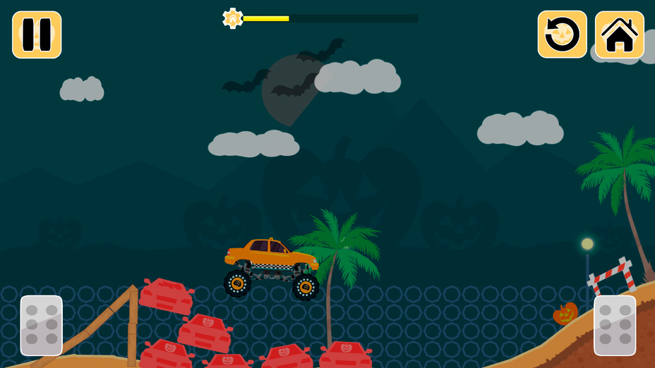 Игра Crazy Monster Taxi Хэллоуин играть онлайн в браузере