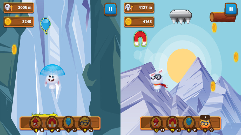 Игра Прыгай, кролик, прыгай играть онлайн в браузере