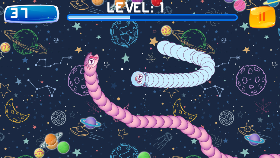 Игра Alien Slither Snake играть онлайн в браузере