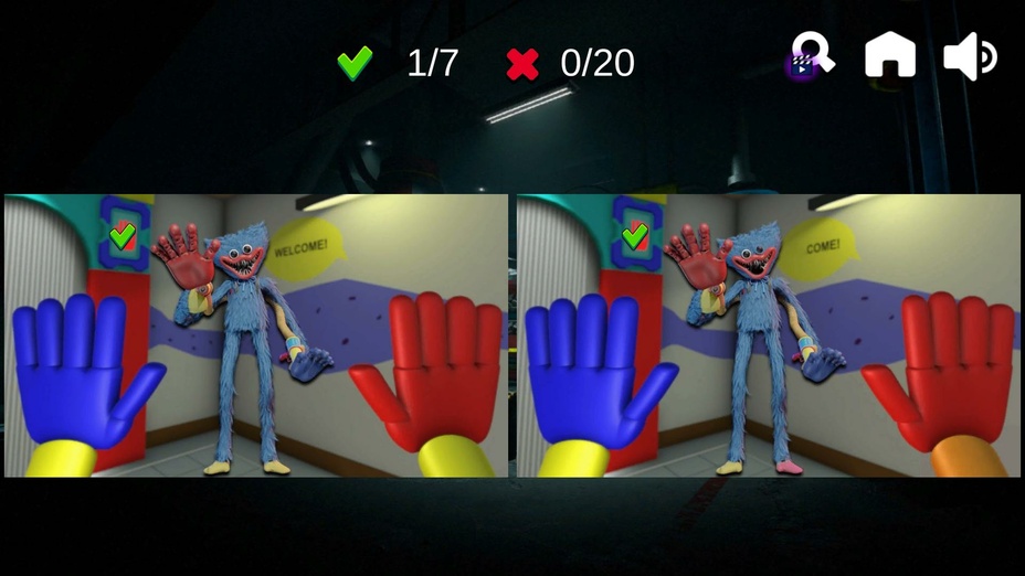 Игра Хаги ваги найди отличия 2 играть онлайн в браузере