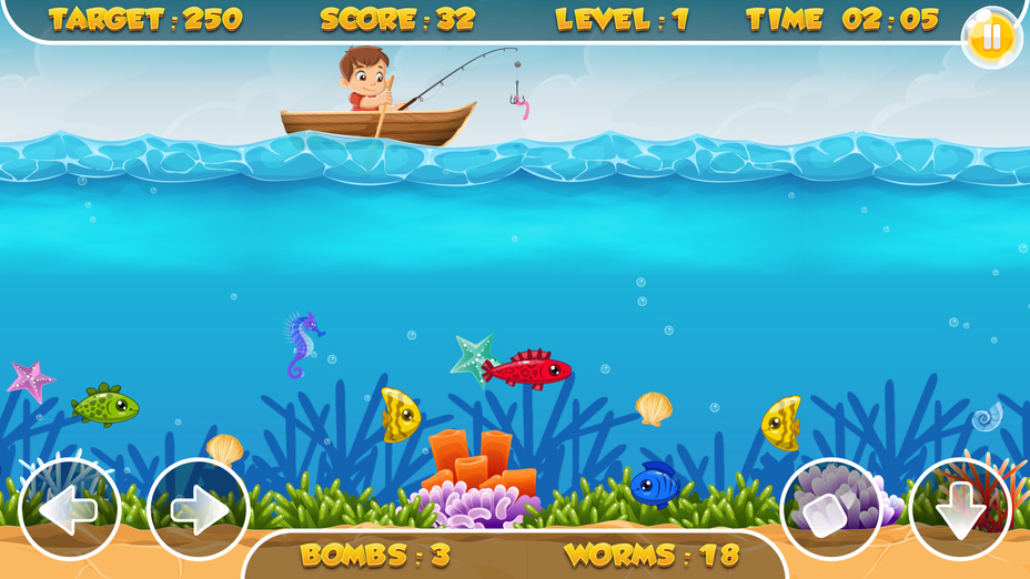 Игра Безумная Рыбалка играть онлайн в браузере