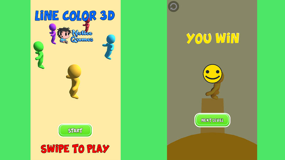 Игра Line Color 3D играть онлайн в браузере