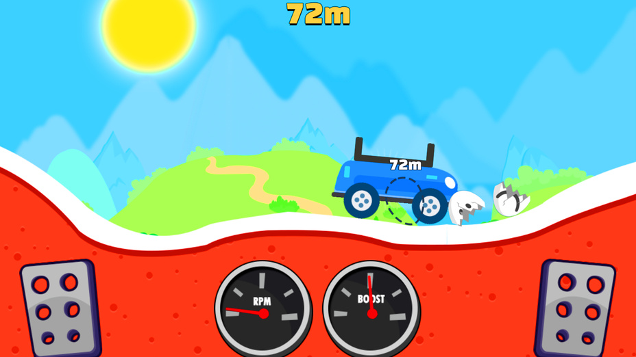 Игра Hill Climb Race Eggs играть онлайн в браузере