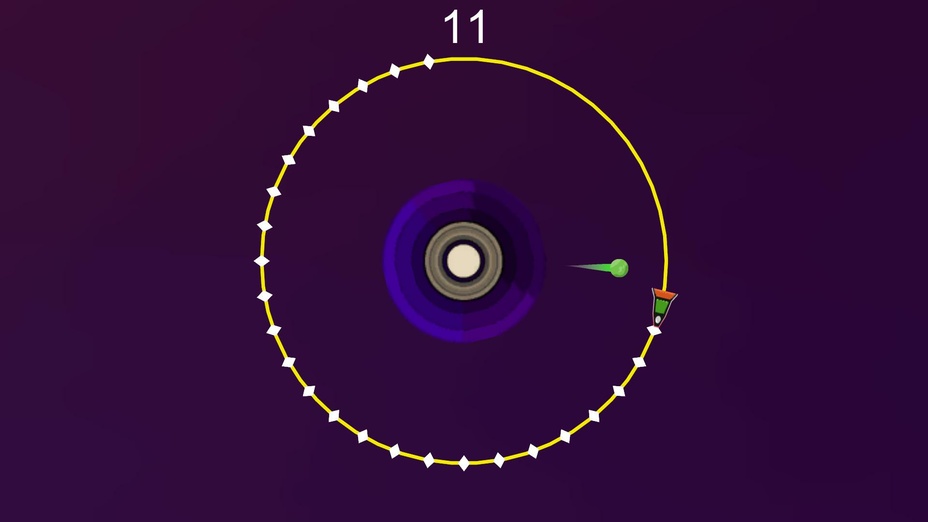 Игра Космическая орбита аркада с планетами играть онлайн в браузере