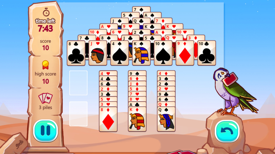 Игра Pyramid Solitaire играть онлайн в браузере