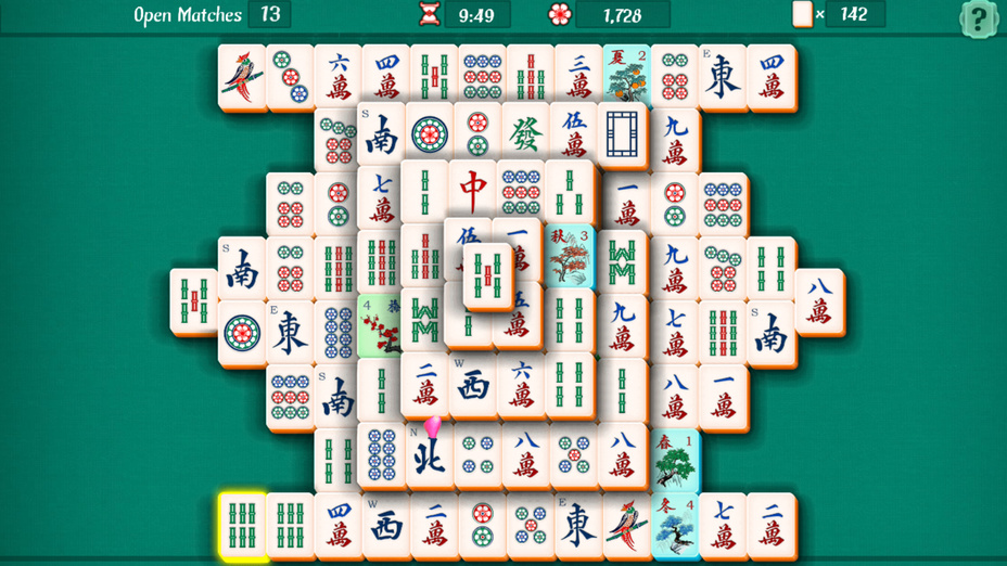 Игра Mahjong Solitaire играть онлайн в браузере