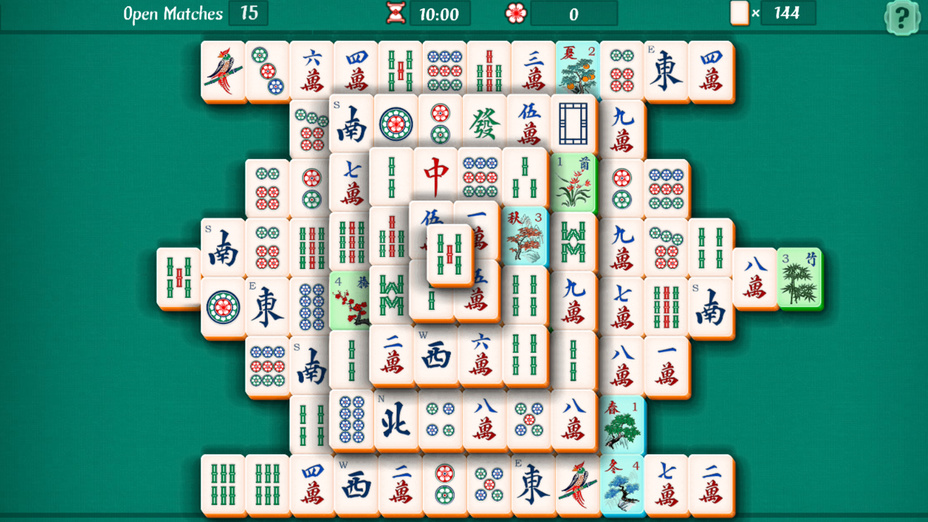 Игра Mahjong Solitaire играть онлайн в браузере