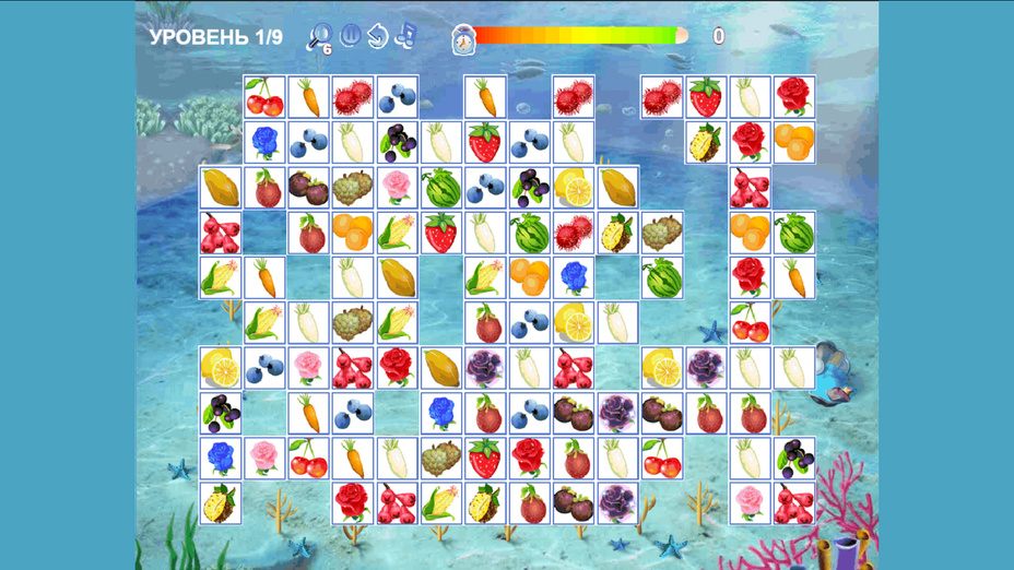 Игра Fruit Connect играть онлайн в браузере