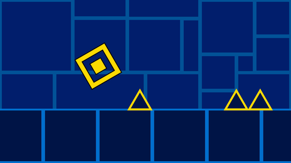 Игра Geometry Rush играть онлайн в браузере