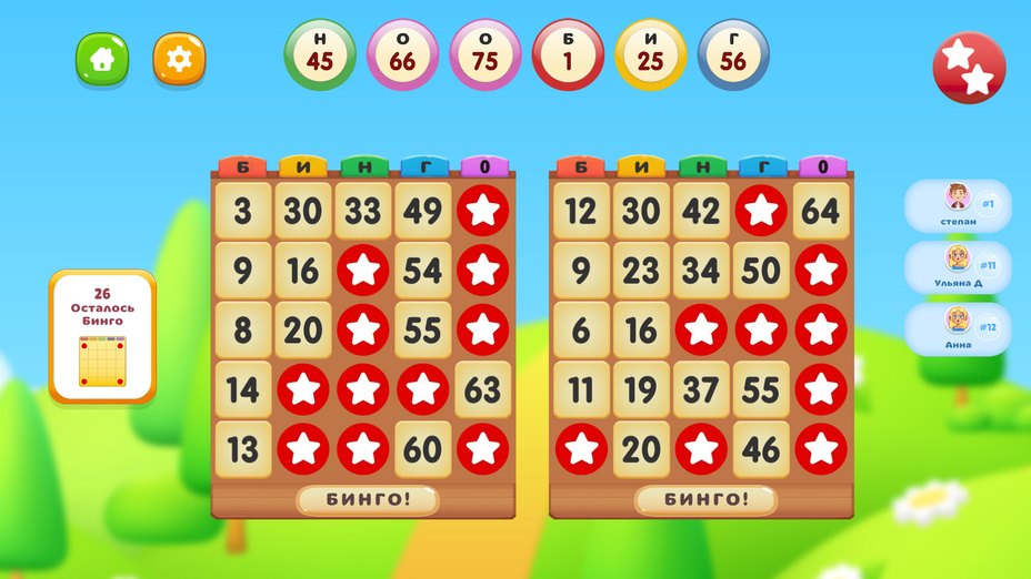 Игра Bingo Birds играть онлайн в браузере