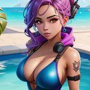 Играть в Девушки в купальниках и бикини: кликер онлайн без регистрации