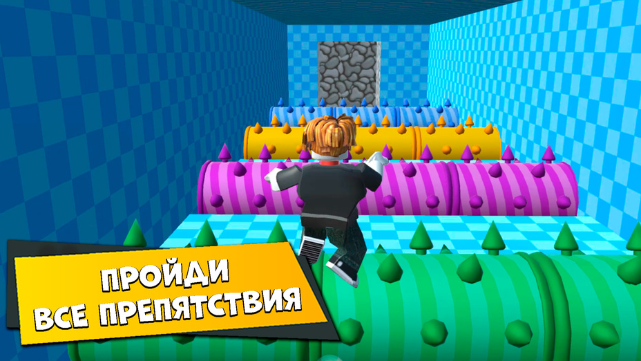 Игра Обби: Побег из цирковой тюрьмы играть онлайн в браузере