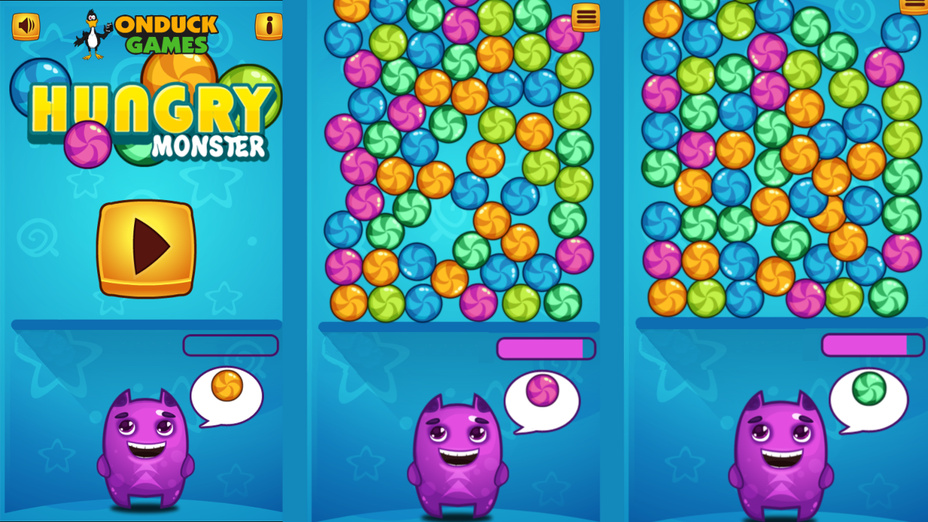 Игра Hungry Monster играть онлайн в браузере