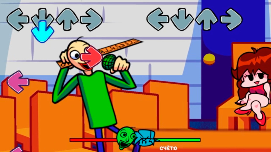 Игра FNF vs Baldi играть онлайн в браузере