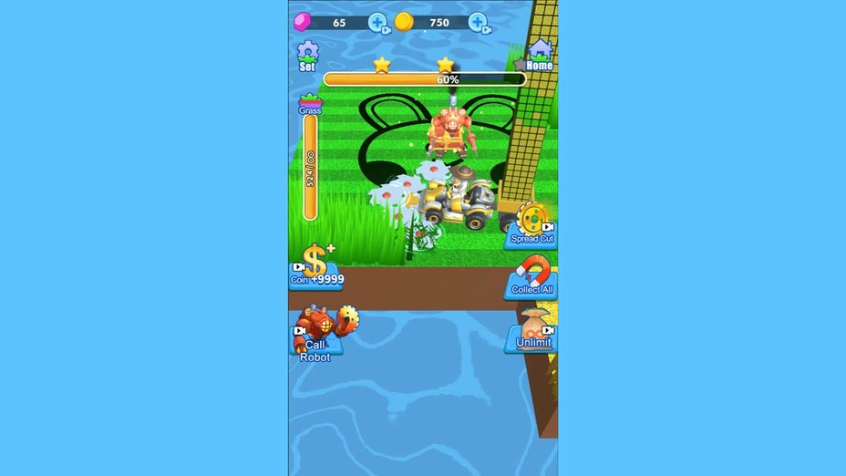 Игра Crazy Lawn Mover играть онлайн в браузере