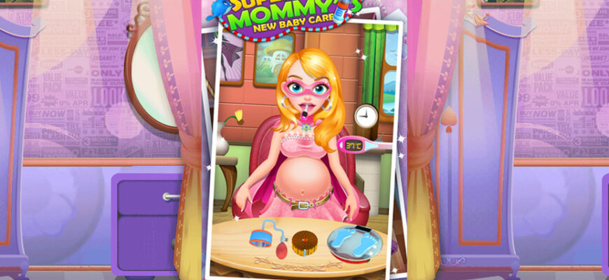 Superhero Mommy's New Baby Superhero Mommy's New Baby