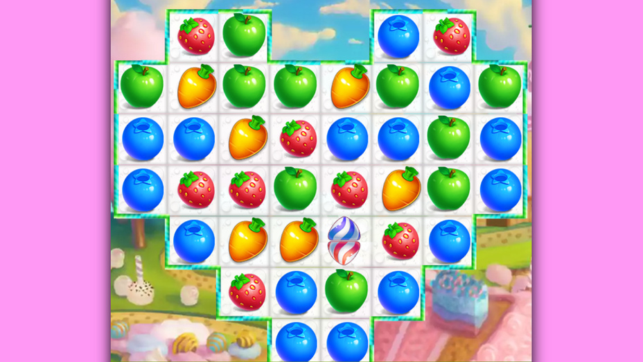 Игра Fruit Swipe Food Land играть онлайн в браузере