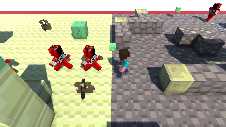 Игра Нубик в поисках блоков играть онлайн в браузере