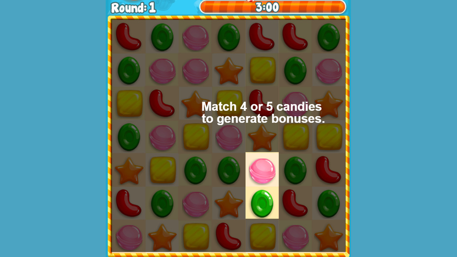 Игра Candy Frenzy играть онлайн в браузере