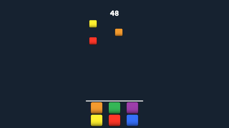 Игра Падающие цвета играть онлайн в браузере