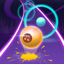 Играть в Dancing Neon Ball: Rush Road онлайн без регистрации