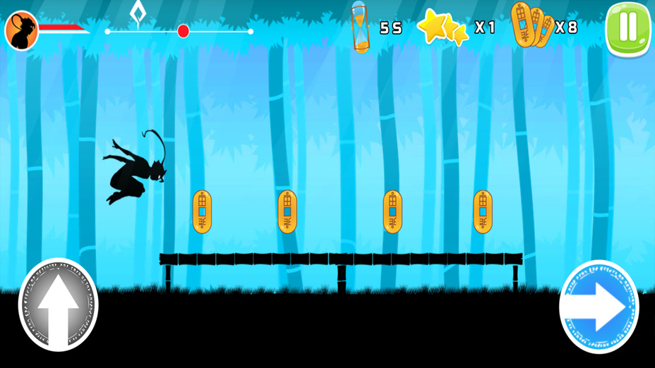 Игра Ninja Runner Shadow Parkour играть онлайн в браузере