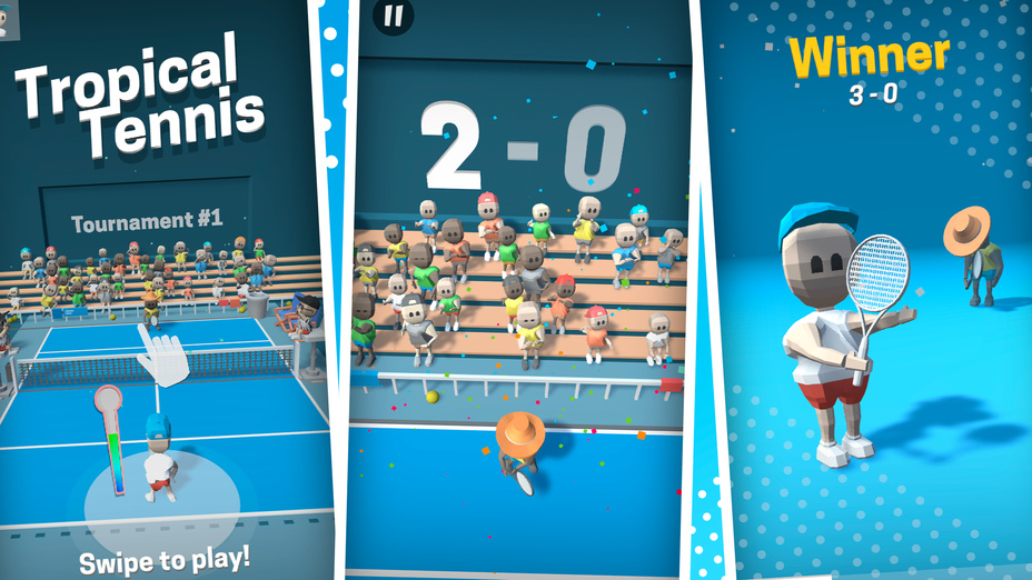 Игра Tropical Tennis играть онлайн в браузере