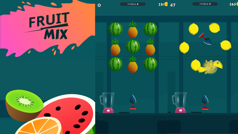 Игра Fruit Mix играть онлайн в браузере