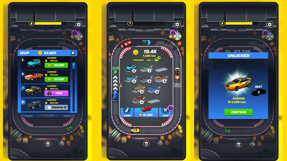 Игра Merge Round Racers играть онлайн в браузере