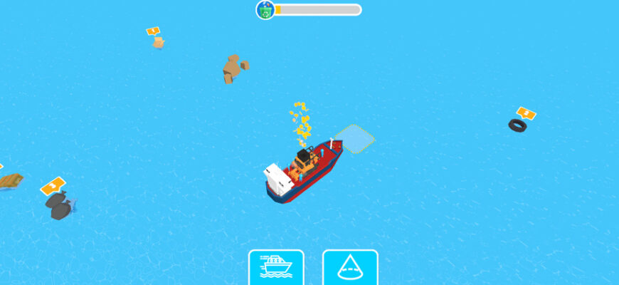 Мореходный уборщик мусора 3D